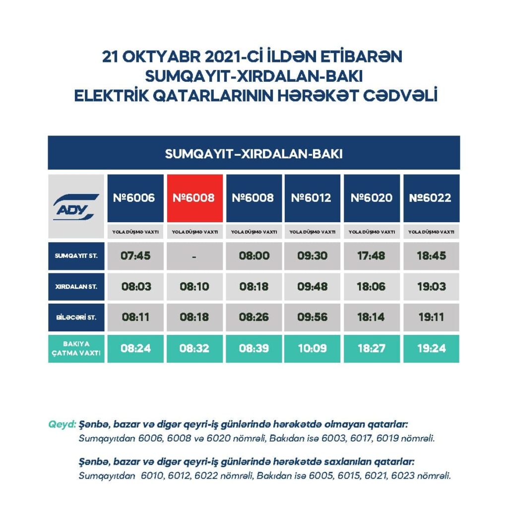 Foto Azərbaycan Dəmir Yolunun rəsmi Telegram kanal