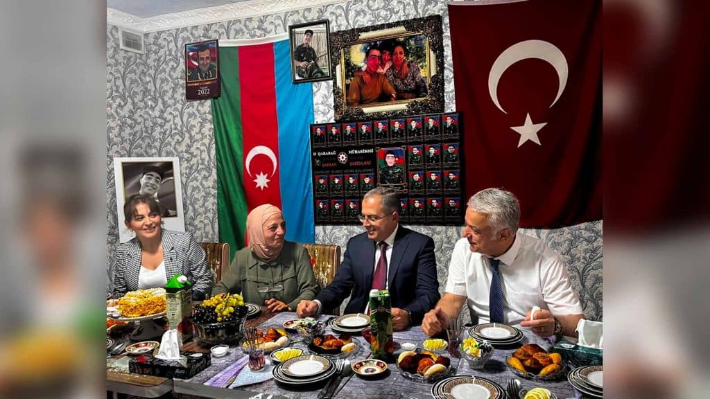 şəhidinin ailəsi ziyarət edilib