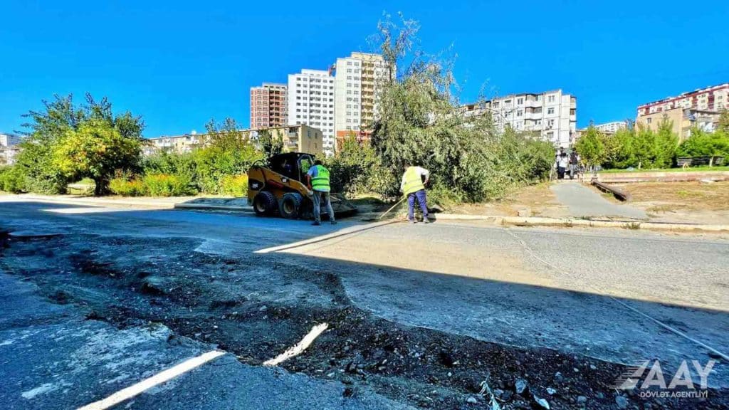 Xətai: Cavanşir küçəsinin əsaslı təmirinə start verilib