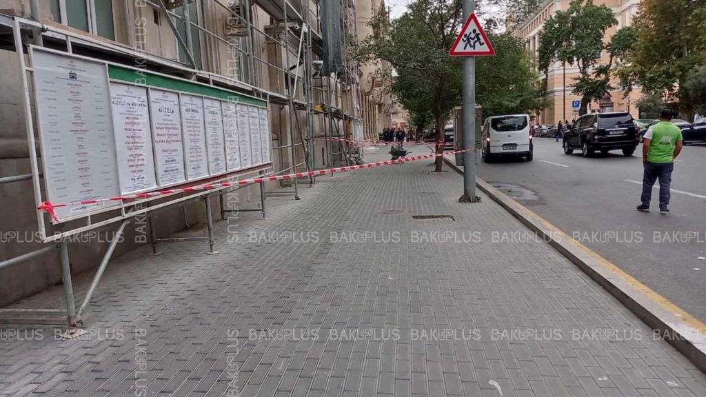 8 May küçəsində abadlıq işləri