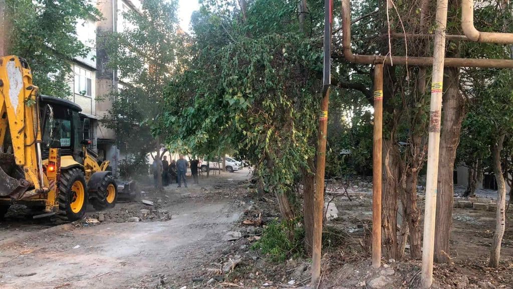 Xətai rayonunda abadlıq işləri aparılır