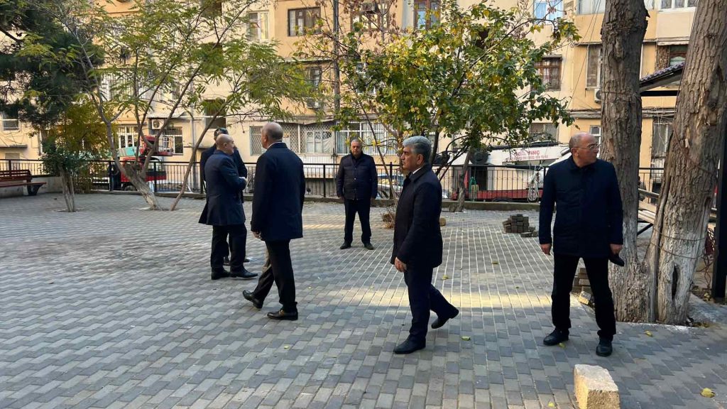 Nəsimi rayonunda daha bir ünvanda abadlıq işləri aparılır