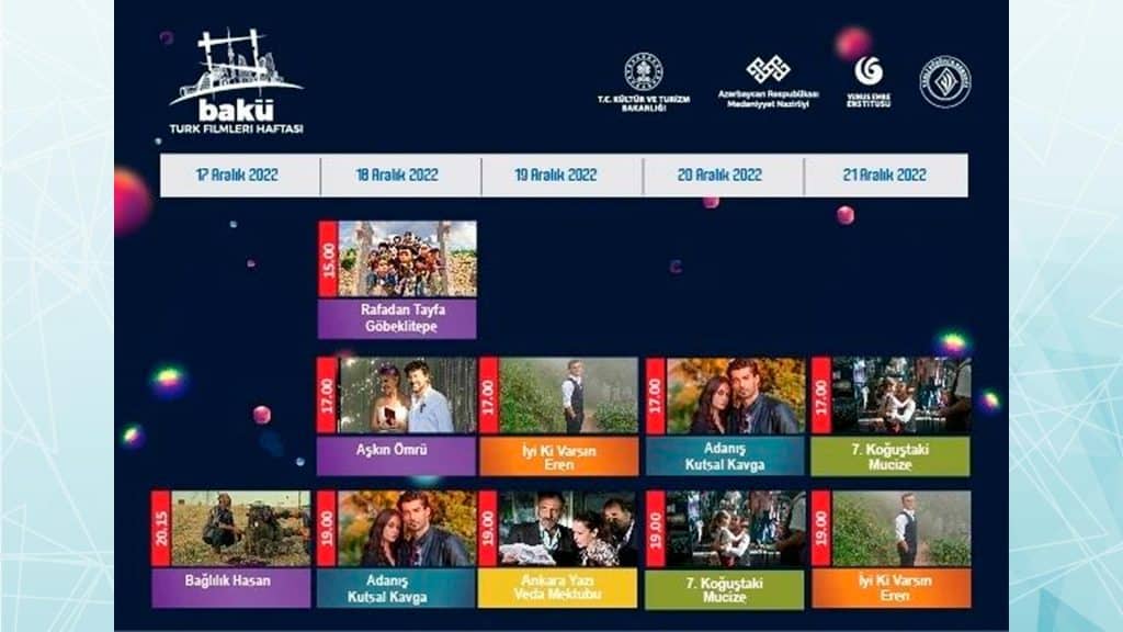 Nizami Kino Mərkəzində türk filmləri nümayiş olunacaq