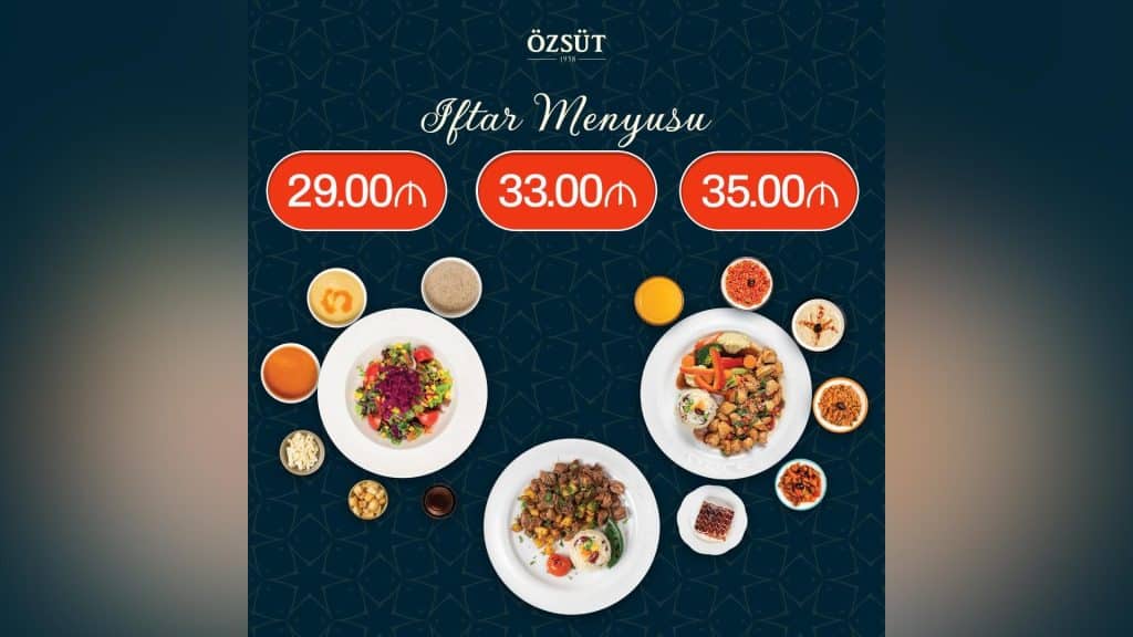 Özsüt Baku İftar menyusu