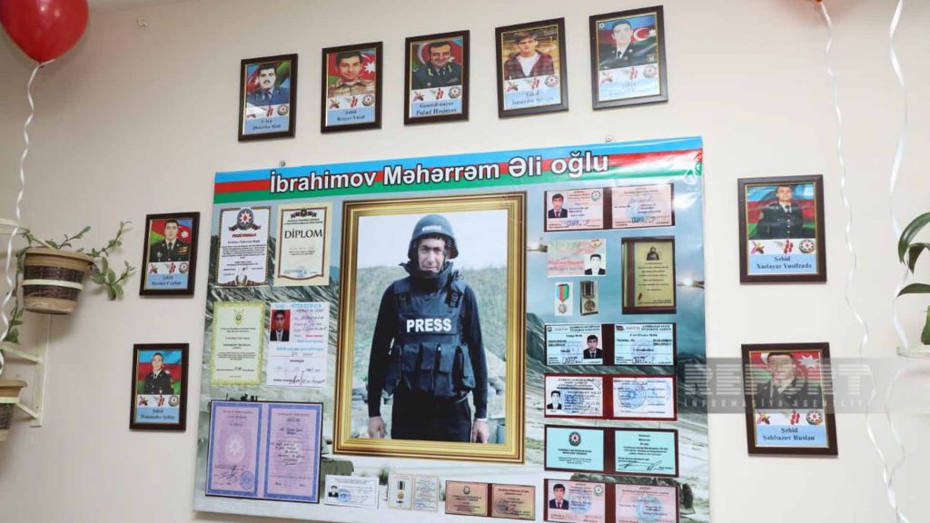sinif otağına şəhid jurnalist Məhərrəm İbrahimovun adı verilib