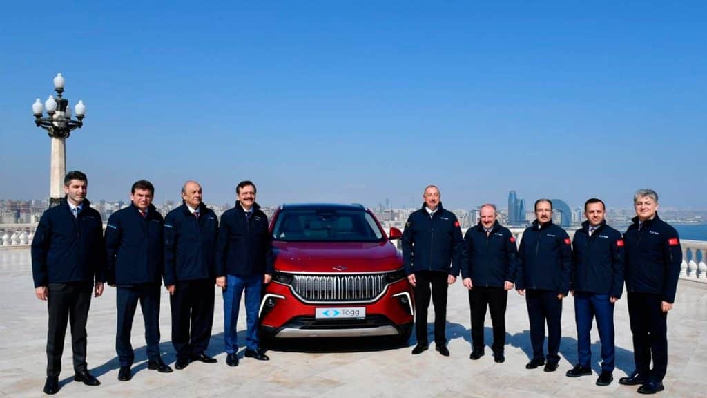 “Togg” elektromobili Bakıya gətirilib