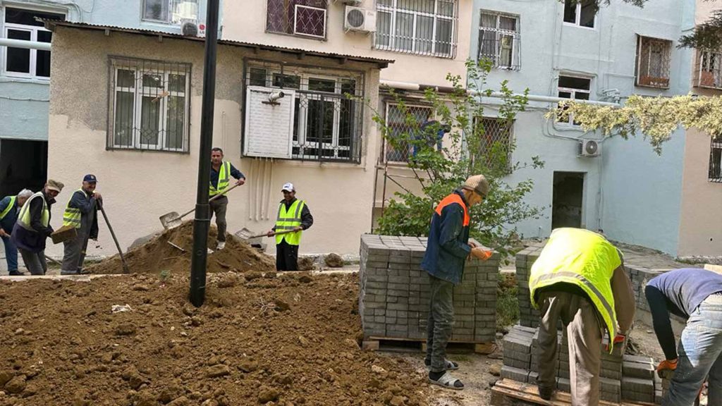 Nəsimi rayonunda növbəti məhəllə əsaslı təmir olunur