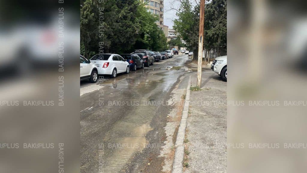 Yasamalda su xəttində qəza baş verib