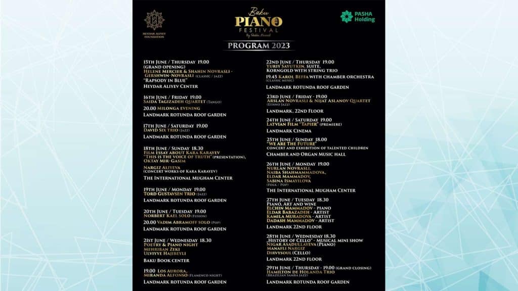 Bakıda Beynəlxalq Piano Festivalı baş tutacaq