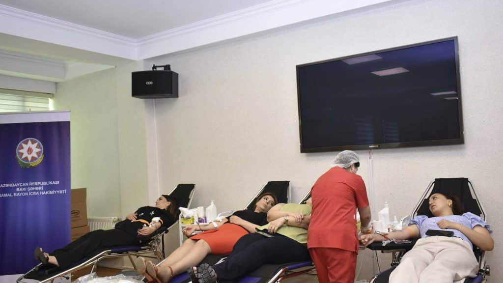 Yasamalda qanvermə aksiyası keçirilib