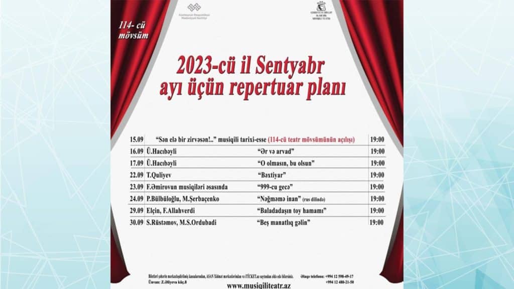 Yeni teatr mövsümünün açılışı: tamaşa sevənləri hansı yeniliklər gözləyir?