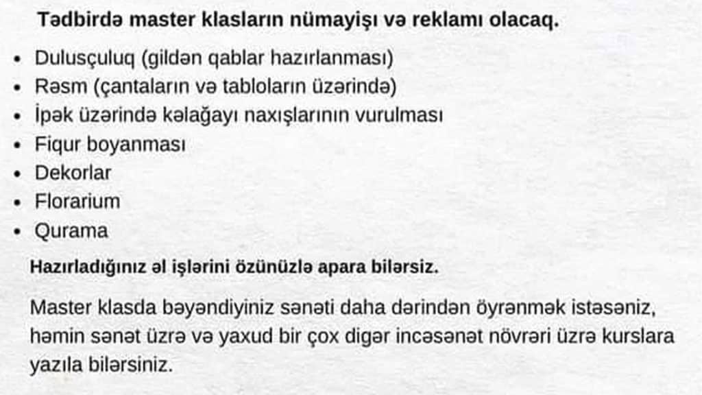 Bakıda Üçüncü Kəlağayı festivalı baş tutacaq