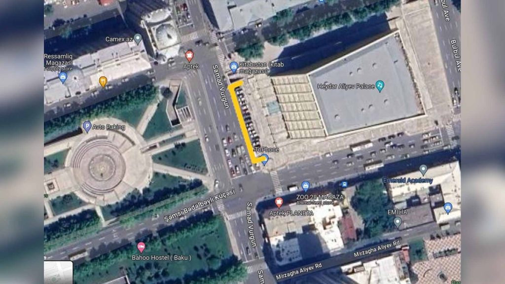 Bakının mərkəzində daha bir parkinq ödənişli olub