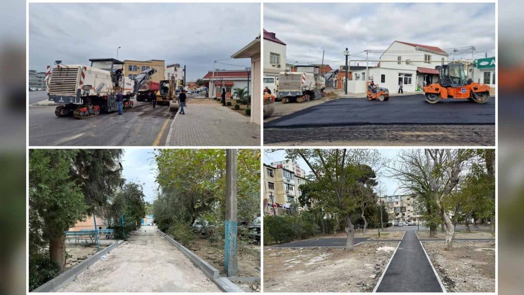 Keşlədə “Bizim həyət” layihəsi çərçivəsində abadlıq işləri aparılır