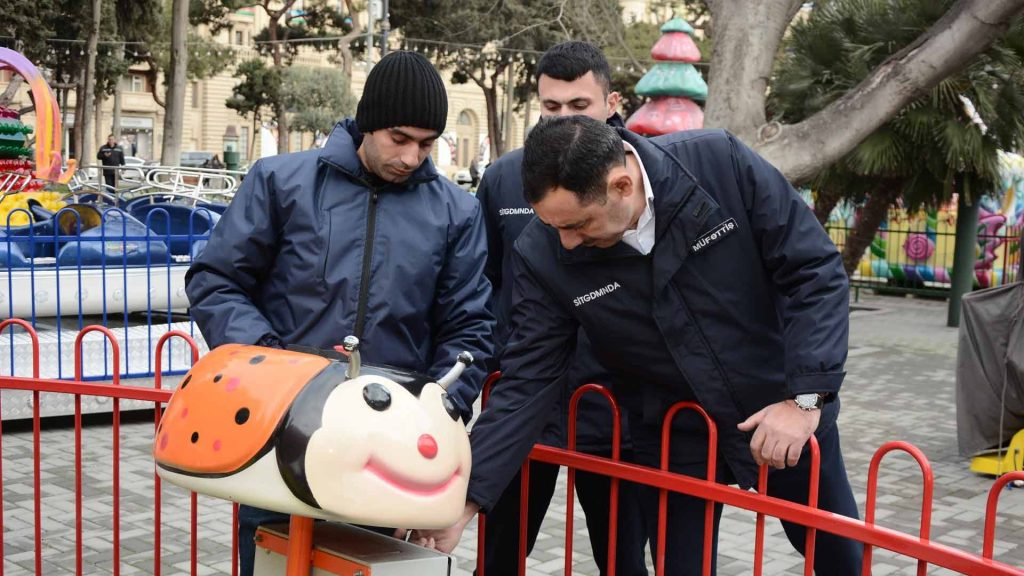 FHN Bakıdakı attraksionlarda yoxlama aparıb