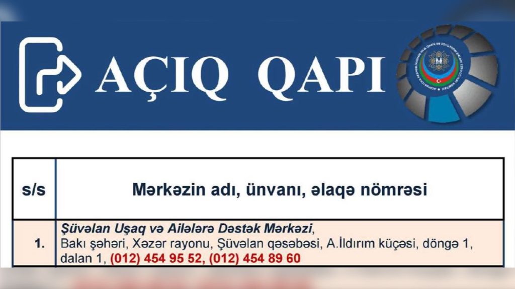 Ailə, Qadın və Uşaq Problemləri üzrə Dövlət Komitəsi açıq qapı günü keçirəcək