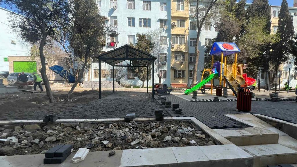 Nəsiminin 2 ünvanında genişmiqyaslı abadlıq işləri aparılır