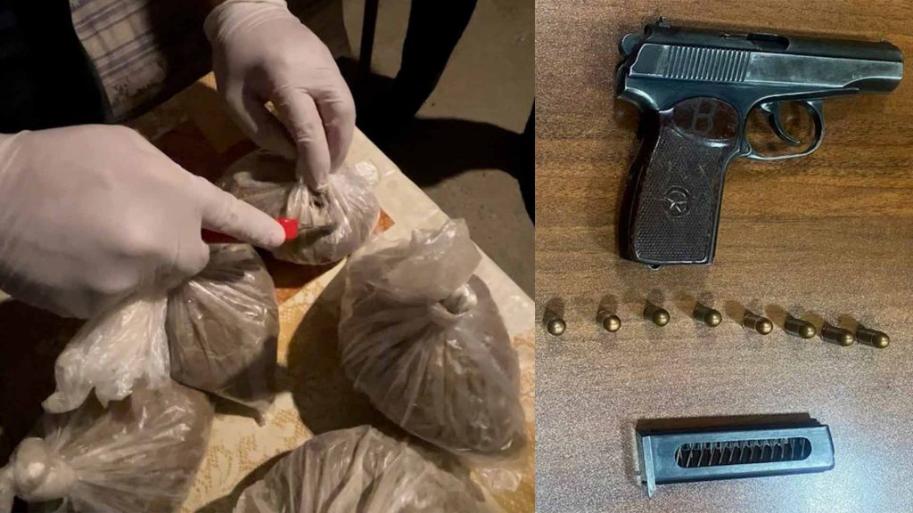 Binə qəsəbəsində kişidə “Makarov” və narkotik tapılıb