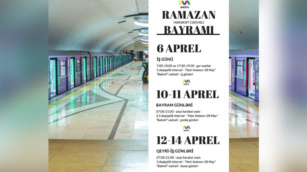 Bakı metrosu iş qrafikini dəyişir