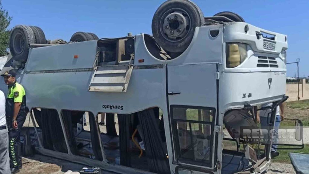 Bakı–Sumqayıt yolunda 2 avtobus toqquşub