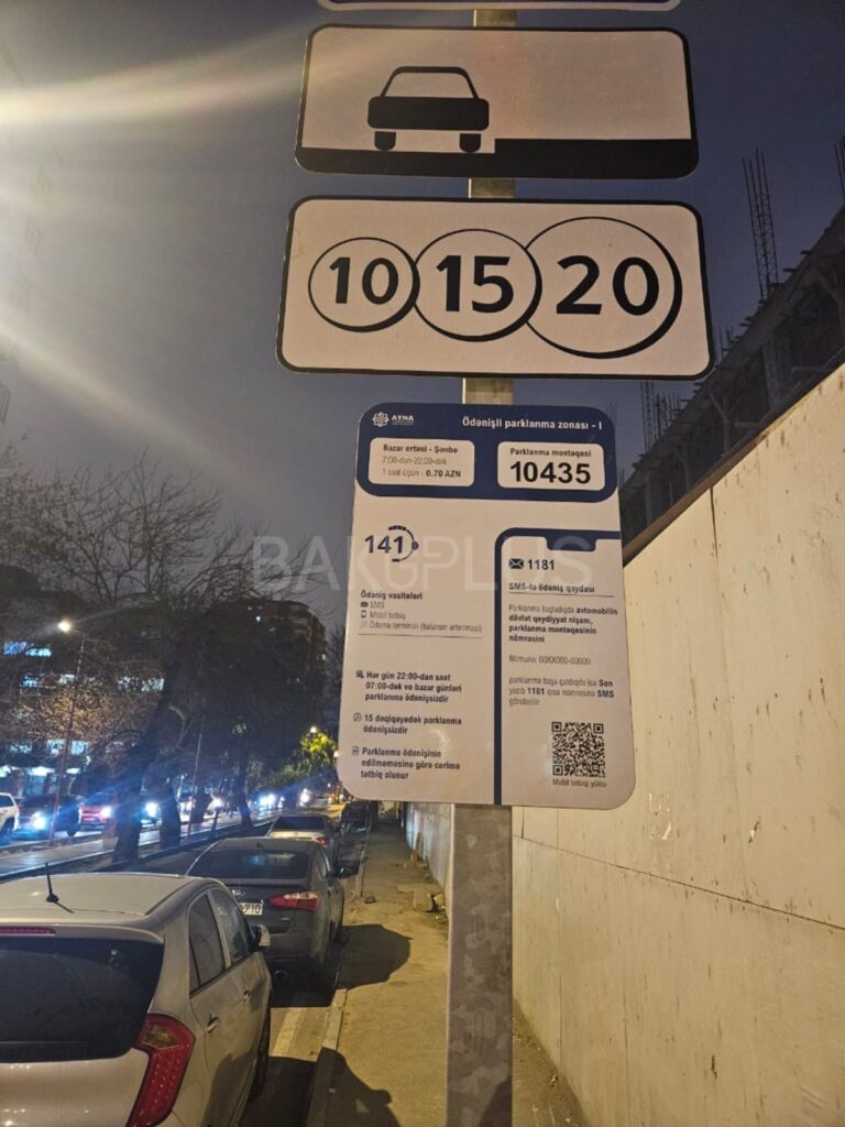 “AzParking”dən incilər: “kubik”, lentli dirəklər