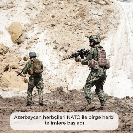 Azərbaycan hərbçiləri NATO ilə birgə hərbi təlimlərə başladı