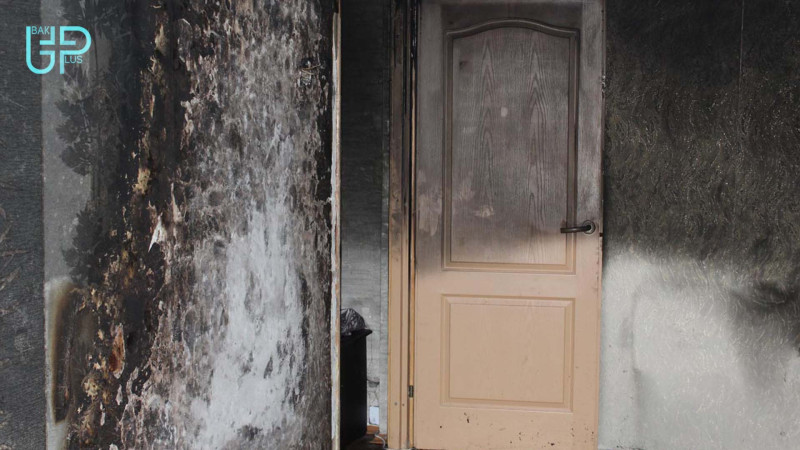 Bakıda 2 otaqlı mənzildə yanğın baş verib