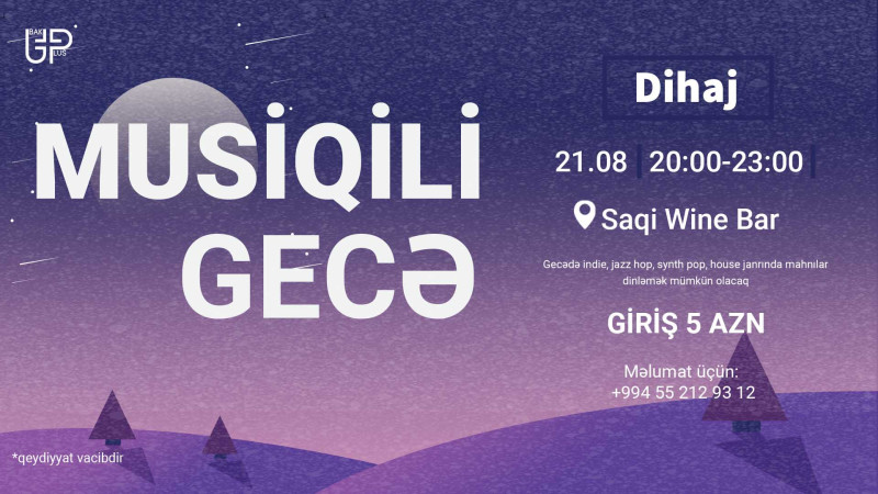 Bakıda Saqi Wine Bar-da musiqili gecə keçiriləcək