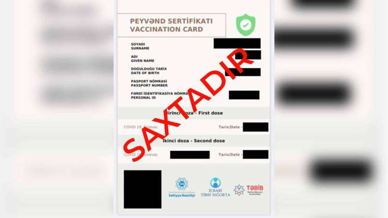 Yasamal: COVİD-19 pasportu satan saxtakarlar saxlanılıb