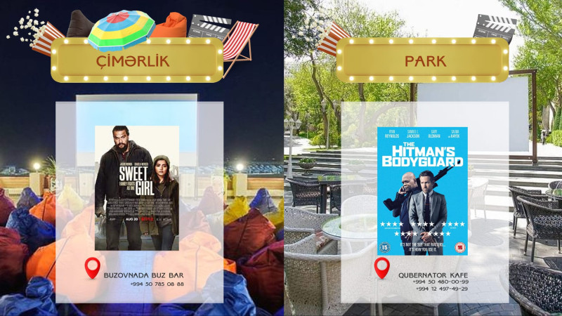 Çimərlikdə yoxsa parkda film izləyəcəyinizi indidən seçə bilərsiniz