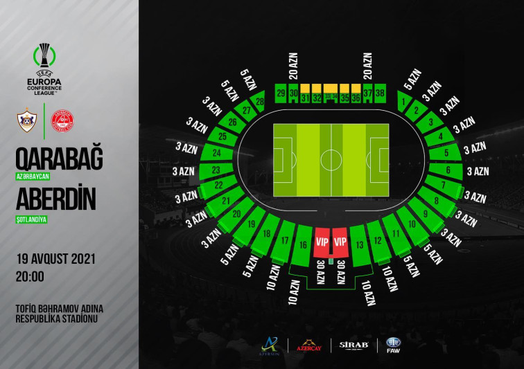 Qarabağ-Aberdin oyununa 5500 bilet satılıb