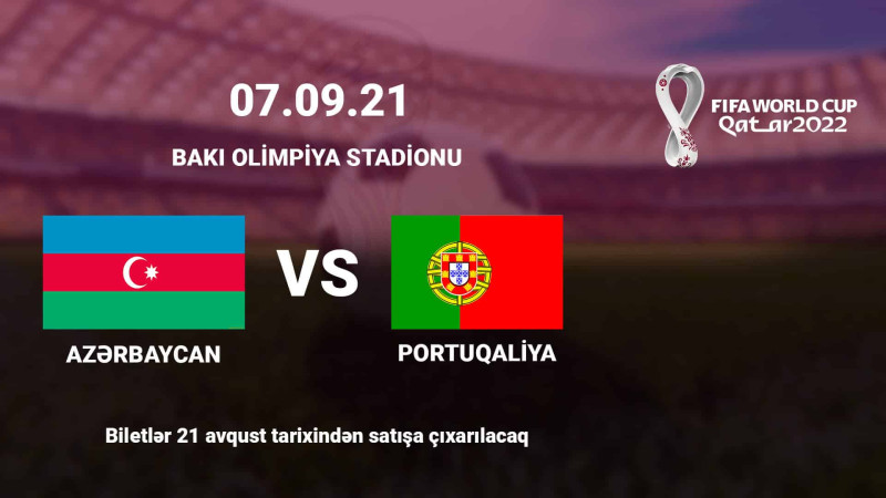 Azərbaycan-Portuqaliya oyununa biletlər satışa çıxarılır
