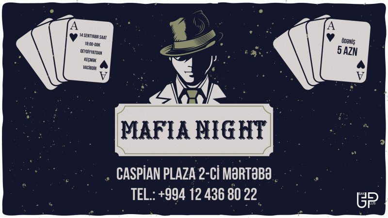 Bakıda Mafia Oyun gecəsi keçiriləcək