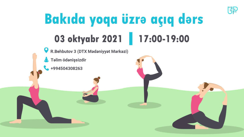 Bakıda ödənişsiz yoqa təlimi keçiriləcək