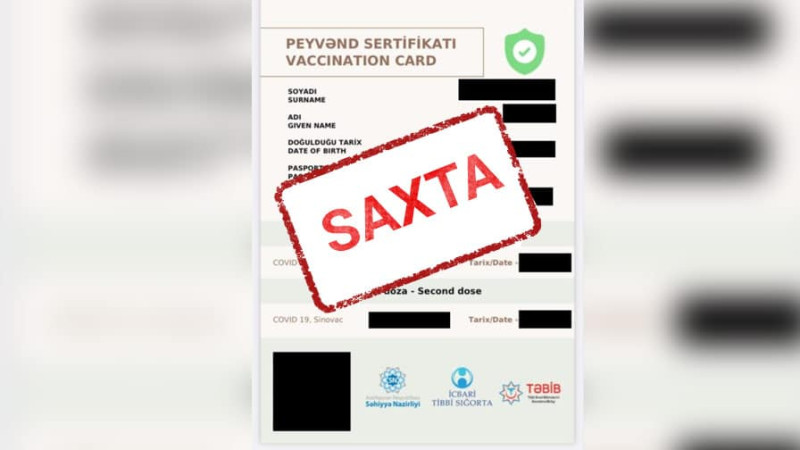 Bakıda peyvənd vurdurmadan COVİD-19 pasportu təqdim etmə halları aşkarlanıb
