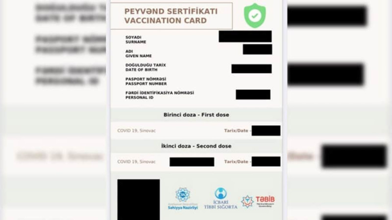 Xəzər rayonunda xəstəxanada saxta COVID-19 pasportu verən işçilər saxlanılıb