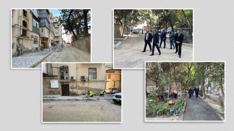 Nəsimi rayonunda abadlıq işləri davam edir