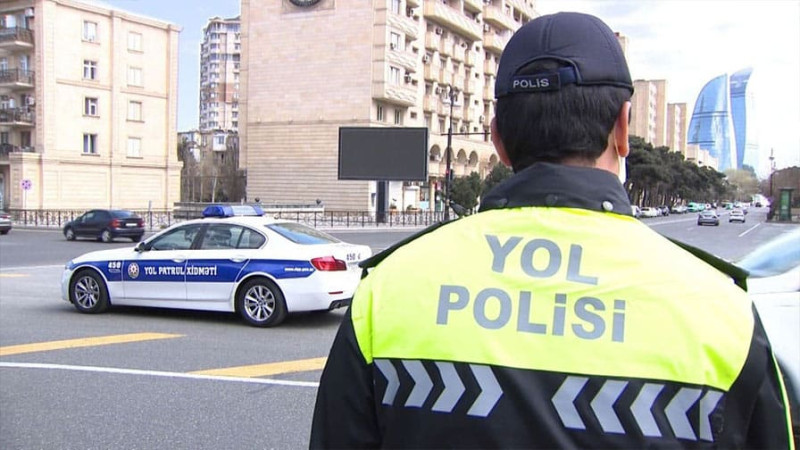 Bakıda polis gücləndirilmiş iş rejimini davam etdirir