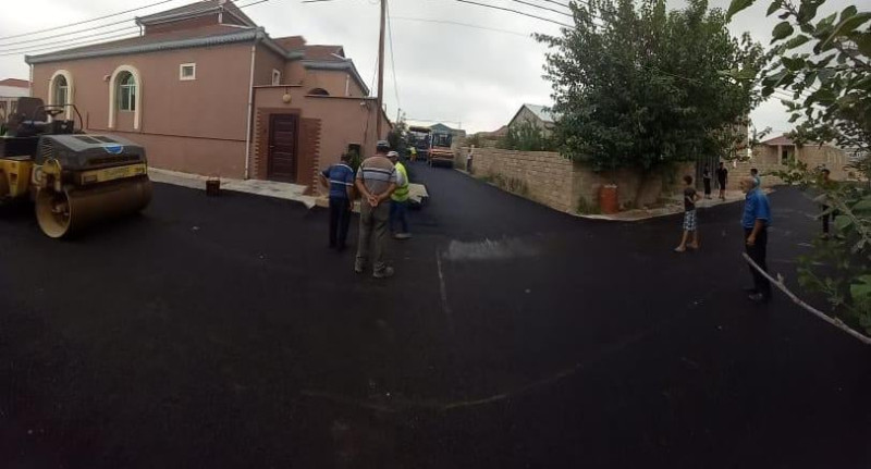 Suraxanı: şahid ailəsinin yaşadığı küçə təmir olunur