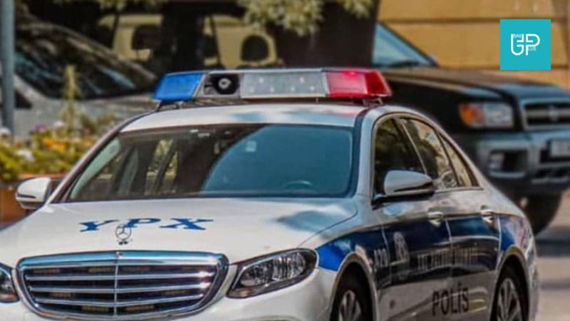 Bakıda Post Patrul Xidmətinin avtomobili qəzaya düşüb