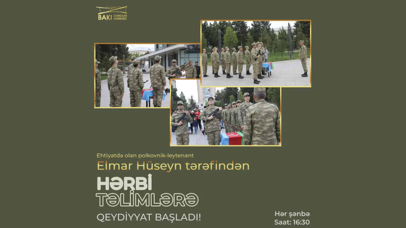 Bakı Gənclər Mərkəzində hərbi təlimlər keçiriləcək