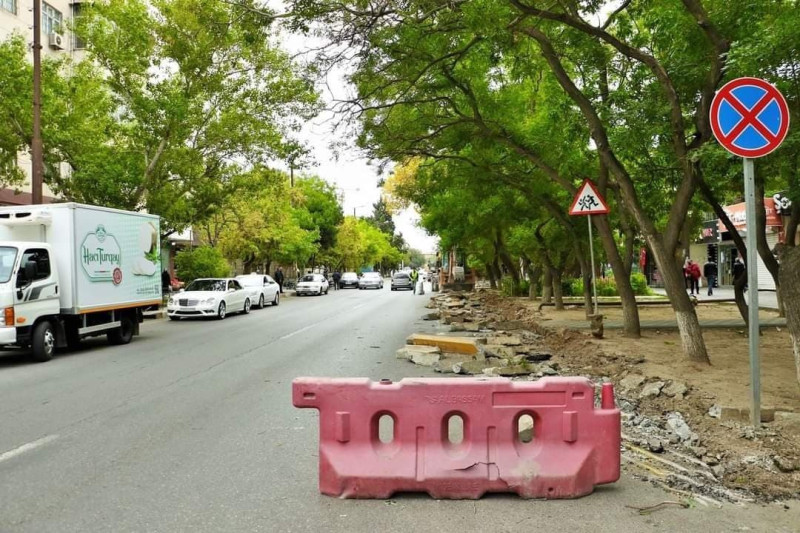Nərimanov rayonunda növbəti küçədə təmir işləri başlayıb