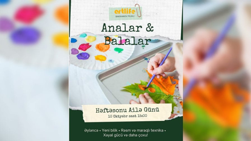 Bakıda həftəsonunu övladlarıyla keçirmək istəyənlərə əla fürsət