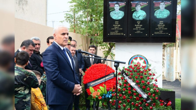 Bakıda daha bir şəhid barelyefinin açılışı baş tutub