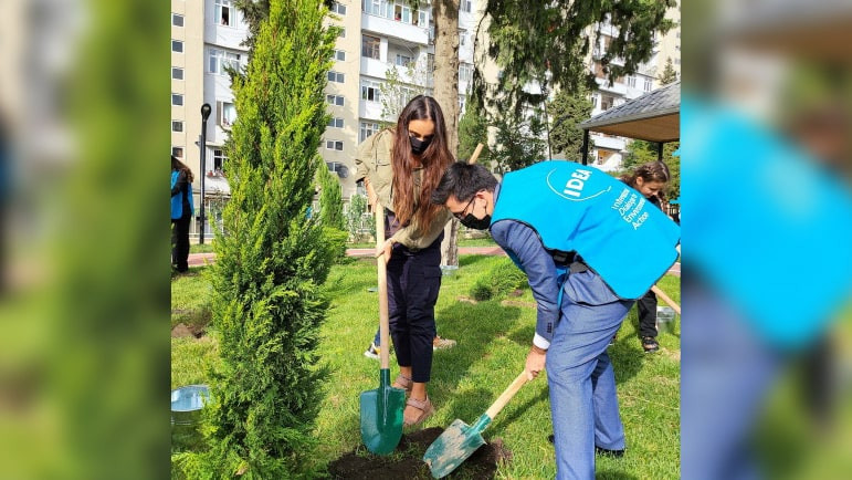 “Bizim həyət” layihə çərçivəsində növbəti həyət abadlaşdırıldı