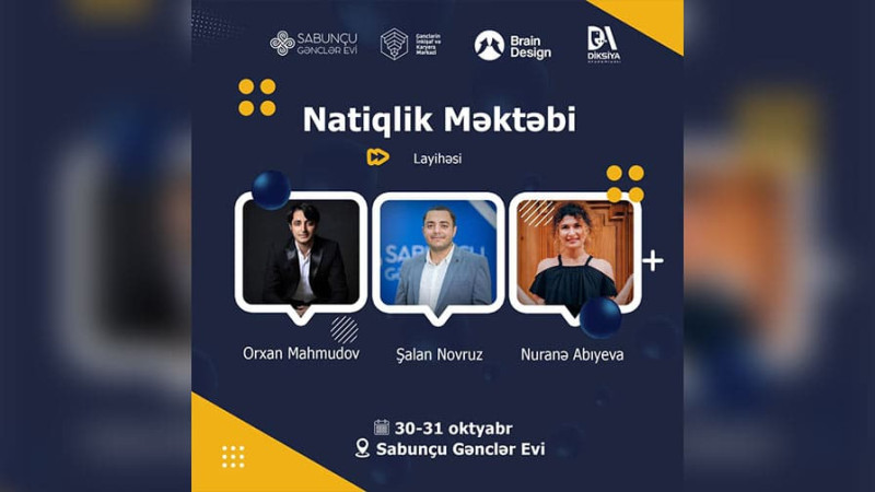 Bakıda natiqlik sənəti üzrə ödənişsiz təlimlər keçiriləcək