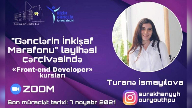 Bakıda gənclərin inkişafına yönəlmiş onlayn təlim keçiriləcək