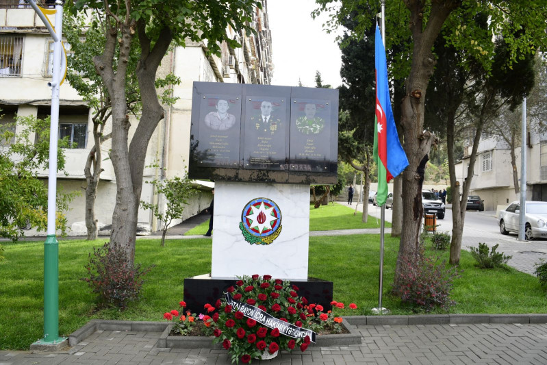Xətai rayonunda Vətən müharibəsi şəhidi mayor Rüfət Əsgərov yad edilib