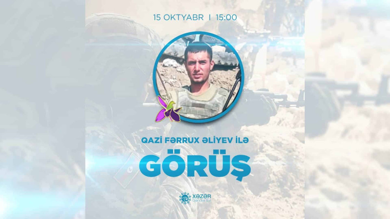 Bakıda II Qarabağ müharibəsi qazisi ilə görüş keçiriləcək