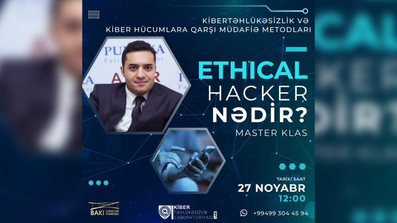 Bakıda kibertəhlükəsizlik mövzusunda master-klas keçiriləcək